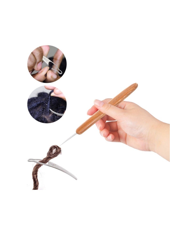 يا كومز 8 جهاز كمبيوتر شخصي Dreadlock Crochet Hook Tool ، Yakumuz Braid Hair Dreadlocks Needle Weaving Crochet - Image 4